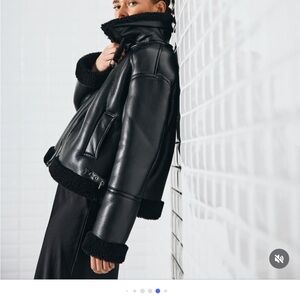 FP Movement by Free People Black Leather Jacket